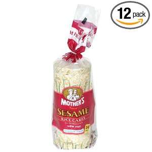 Mothers Sesame No Salt Rce Cake, 4.5 Ounces (Pack of 12):  