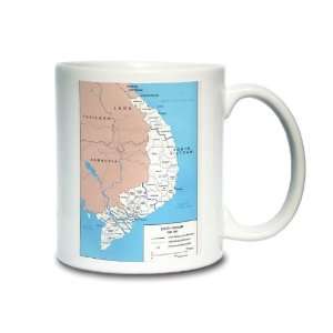  South Vietnam, Corps Tactical Zones Coffee Mug (Vietnam 