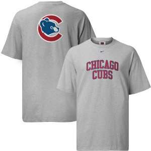  Nike Chicago Cubs Ash Changeup Arched T shirt: Sports 