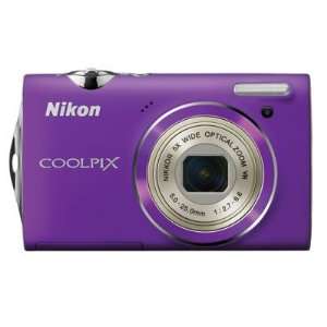  Coolpix S5100 Digital Camera (Purple): Camera & Photo