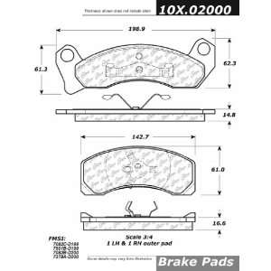  Centric Parts, 102.02000, CTek Brake Pads Automotive