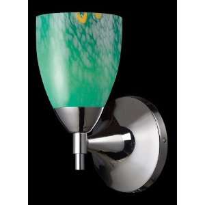  Elk Lighting 10150/1PC EM Polished Chrome / Emerald Glass 