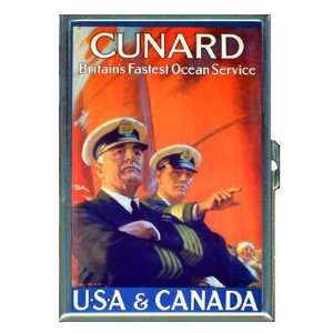 Cunard Ocean Liner USACanada ID Holder, Cigarette Case or Wallet: MADE 