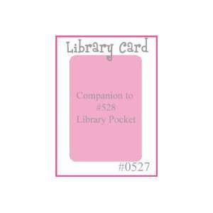 #0527 Library Card Back MSRP $7.50 Arts, Crafts & Sewing
