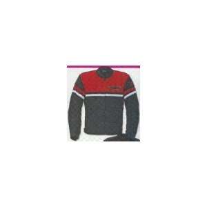   Textile Jacket , Color: Black/Red, Size: 2XL XF2820 0681: Automotive