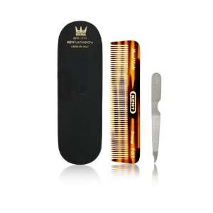  Kent 0T Pocket Comb Leather Case & Nail File: Health 