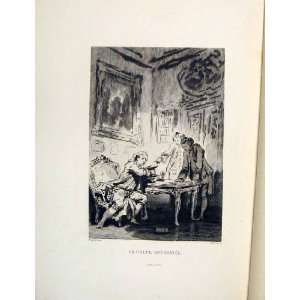  Enchantment Cup Man Lady Fontaine Etching 1883: Home 
