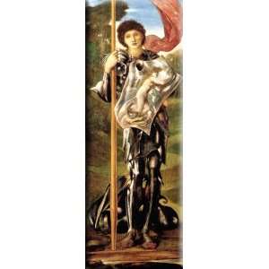  Saint George 11x30 Streched Canvas Art by Burne Jones 