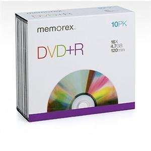  NEW DVD+R 4.7 GB   10 Pack Slim (Blank Media) Office 