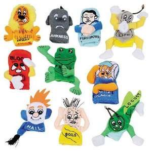 Lowest Price 10 Plague Passover Finger Puppets As Seen on the Colbert 