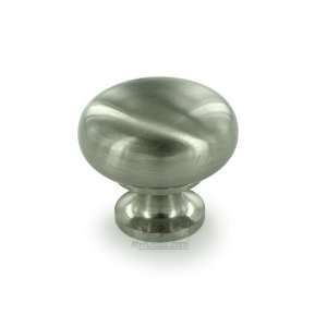   solid brass 1 1/4 diameter mushroom knob in brus