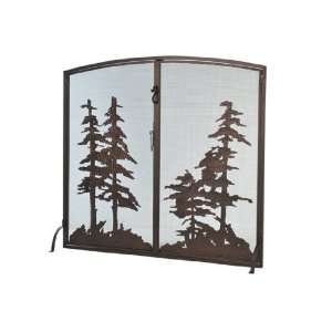  47W X 43H Tall Pines Operable Door Arched Fireplace 