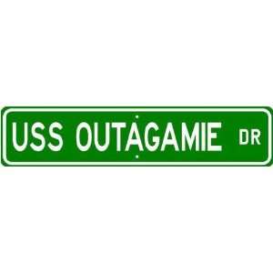  USS OUTAGAMIE COUNTY LST 1073 Street Sign   Navy: Sports 