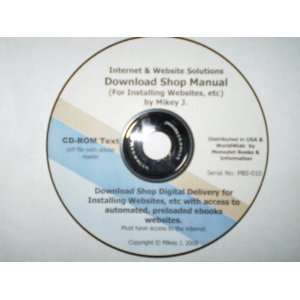 Internet & Website Solutions: DOWNLOAD SHOP MANUAL CD ROM 