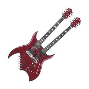 Rich Bich 6/12 String Double Neck Electric Guitar: Musical 