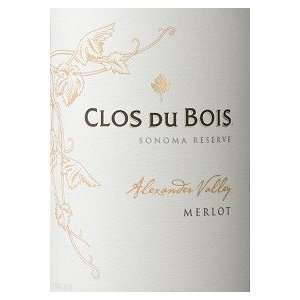  Clos Du Bois Merlot Reserve 2008 750ML Grocery & Gourmet 