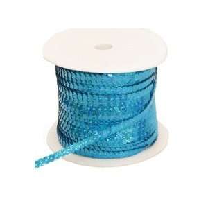  6mm Laser printed Sequin Trim, Turquoise: Arts, Crafts 