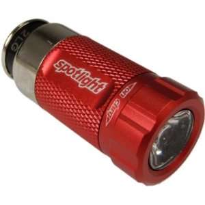  Spotlight Turbo 12V Emergency LED Flashlight   Racecar Red 