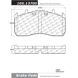  Centric Parts, 106.13700, PosiQuiet Extended Wear 