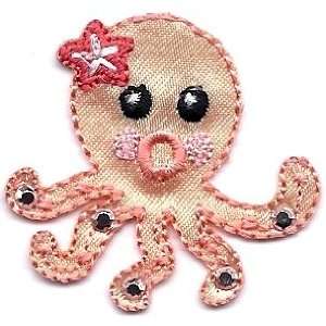  Sea Creature Octopus Embroidered Iron On Applique Patch 