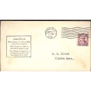   ) First Day Cover; Daniel Webster; 150th Anniversary: Everything Else