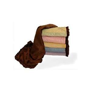  Crystaleigh Baby Cocoa/Blue Travel Blanket: Baby
