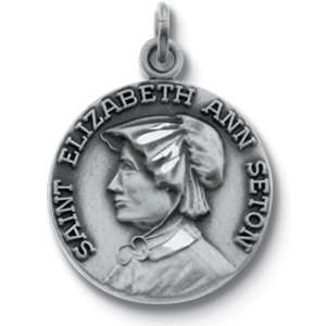   18.00 MM St. Elizabeth Seton Medal With 18.00 Inch Chain Jewelry