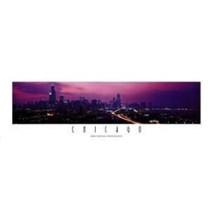   : Chicago North View   Poster by Jerry Driendl (18x6): Home & Kitchen