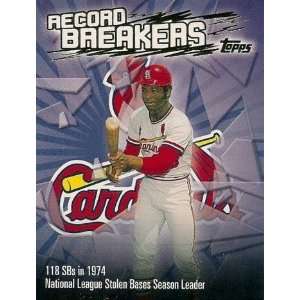  2003 Topps Record Breakers #LBR1 Lou Brock Everything 