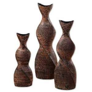 UT19240   Textured Ceramic Vases   Set of Three:  Kitchen 