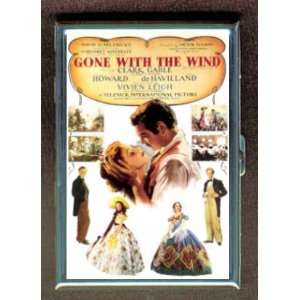 KL GONE WITH THE WIND 1939 POSTER ID CREDIT CARD WALLET CIGARETTE CASE 