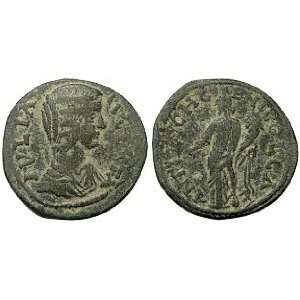 Julia Domna, Augusta 194   8 April 217 A.D., Antioch, Pisidia; Bronze 