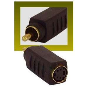 IEC SVHS MD04 Female to Composite RCA Male Adapter 