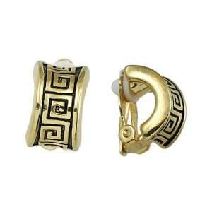  Goldtone Cuff Clip On Earrings Fashion Jewelry: Jewelry