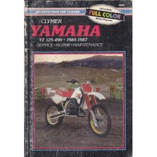 Yamaha YZ125 490, 1985 87: Clymer Workshop Manual ( Paperback )