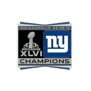  New York Giants Super Bowl XLVI Champions Pin   PSG 