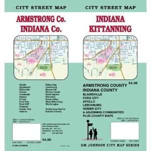   359242 Armstrong And Indiana Counties PA Street Map