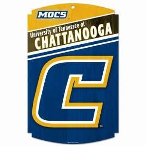    Wincraft Tennessee Chattanooga Mocs Wood Sign: Sports & Outdoors