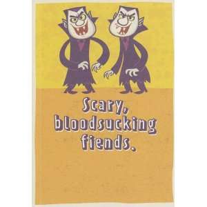   Card Halloween Scary, bloodsucking fiends Health & Personal Care