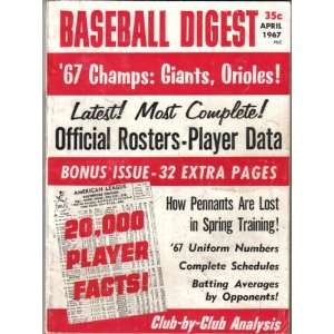   , Orioles Official Rosters  Player Data (Vol.26 No.3, April 1967
