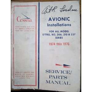  Avionic Installations Service Parts Manual (For All Model 