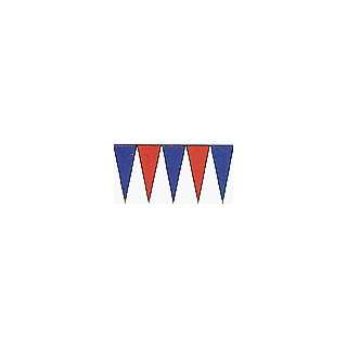  30ft Blue & Red Poly Pennant Streamer 