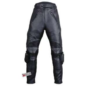    Motorcycle RACING ARMOR LEATHER PANTS w/ Slider 30w 30i Automotive
