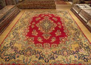 10x13 Handmade Antique 1930s Fine Persian Lavar Kerman Wool Rug _Great 
