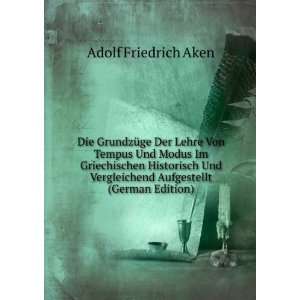   Vergleichend Aufgestellt (German Edition) Adolf Friedrich Aken Books