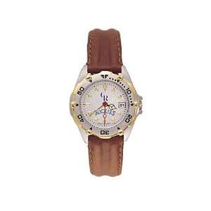   Rockies Ladies All Star Watch W/Leather Band: Sports & Outdoors
