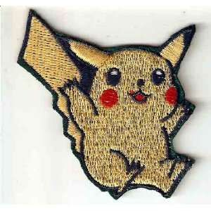  Pikachu in Pokemon Embroidered Iron On / Sew On Patch 