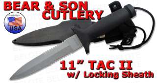   son cutlery 11 tac ii double edge w locking zytel sheath model 795