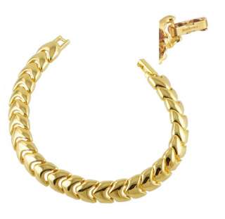 Joan Rivers 14kt Gold Ep Glossy Flex Link 8 Bracelet  