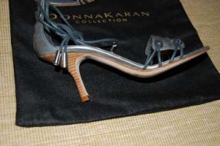 New Donna Karan Shoes 6.5*Grey Leather Sandals~*~  